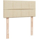  Okvir kreveta s oprugama i madrac krem 80x200 cm od tkanine | shoptok.hr