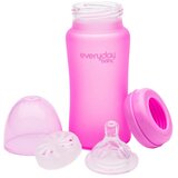 Everyday baby staklena bočica reagira na toplinu, 240 ml Healthy +, Roza | shoptok.hr