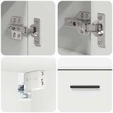 vidaXL Set namještaja za kupaonicu 2 pcs Bijelo 76.5 x 35 x 64 cm | shoptok.hr