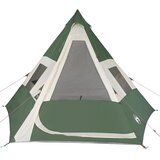 Šator tipi za kampiranje za 7 osoba zeleni vodootporni | shoptok.hr