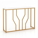 Costway Ozka konzola z belim vrhom Stranska miza, (5000160198) | Shoptok.si