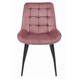  BERA stolica - tamno ružičasti baršun / crne noge x 1 | shoptok.hr