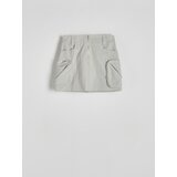 Reserved - Mini suknja s džepovima - light grey | shoptok.hr