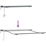  Povlačivi tende Svijetlo siva i bijela. 400 × 350 cm | shoptok.hr
