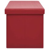  klupa za pohranu crvena boja vina PVC | shoptok.hr