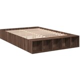  The Living Store Posteljni okvir rjav hrast 150x200 cm inženirski les - Posteljni Okvir, (21526615) | Shoptok.si