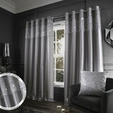 Catherine Lansfield Sive zavjese u setu 2 kom od mikrosatena 229x229 cm Glitzy Sequin – | shoptok.hr