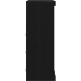  LED komoda Crni hrast 81 x 37 x 100 cm Konstruirano drvo | shoptok.hr