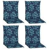 XXXL Sedežna Blazina Bunde, 4-Delni Set, Modra Cene