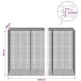  Gabion s žicom debljine 3 5 mm i mrežom 5x2 5 cm - 100 cm 200 cm 1000 cm | shoptok.hr