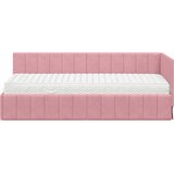  Kutni krevetni okvir s madracem s madracem 2 pcs Siva Baršun | shoptok.hr