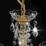  Luster s perlama zlatni okrugli 3 x E14 | shoptok.hr