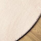  Tepih HUARTE kratkih vlakana mekani i perivi bež Ø 100 cm | shoptok.hr