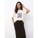 Sinsay Pamučna majica s izvezenim tekstom | shoptok.hr