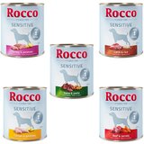 Rocco mešana poskusna pakiranja 6 x 800 g - Sensitive: piščanec/krompir, jagnjetina/riž, divjačina/ testenine, puran/krompir, govedina/korenje Cijene