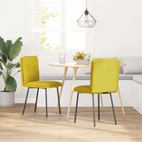  Blagovaonske stolice 2 kom žute baršunaste | shoptok.hr
