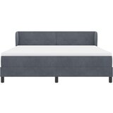 Box Spring krevet s madracem tamno sivi 180x200 cm baršun | shoptok.hr
