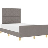 vidaXL Okvir za krevet Sivo-smeđa 120 x 190 cm tkanina Cijene