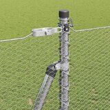  Heksagonalna ograda s betonskom osnovom 10 x 1,5 m Srebrna | shoptok.hr