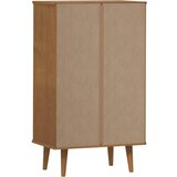 Ormarić za cipele MOLDE smeđi 59,5x35x103 cm masivna borovina | shoptok.hr