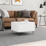  Stolić za kavu bijeli 55 x 55 x 36,5 cm od konstruiranog drva | shoptok.hr
