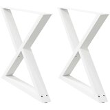  Noge jedilne mize 2 kosa Bela 90x(72-73,3) cm Jeklo | Shoptok.si