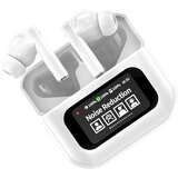 INF Bele Bluetooth slušalke z ANC, LCD zaslonom na dotik in dolgo življenjsko dobo baterije, (5000090750) | Shoptok.si