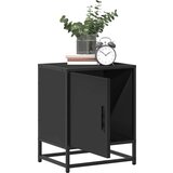 vidaXL Noćni ormarić crni 40x31x50 cm Konstruirano drvo i metal | shoptok.hr