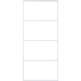  Klizna vrata od mutnog stakla ESG i aluminija 90x205 cm bijela | shoptok.hr