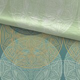 Bio:Vio POSTELJNINA Neva 140/200 cm saten zelena | Shoptok.si
