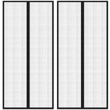  Zastori protiv insekata 2 kom s magnetima 220 x 110 cm crni | shoptok.hr