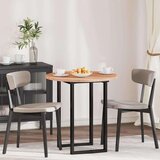 vidaXL Nepremična površina Svetlo rjava Ø 80 x 2.5 cm Trda hrastovina | Shoptok.si
