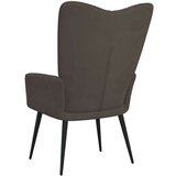  Stol za sproščanje temno siv žamet, (20597756) | Shoptok.si
