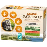 IAMS Naturally Senior - 12 x 85 g Land & Sea Collection Cene