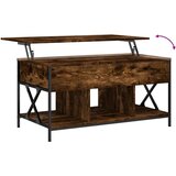  Stolić za kavu boja hrasta 100 x 55 x 50 cm od drva i metala | shoptok.hr