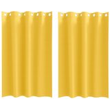  Zavjese za blackout s prstenovima 2 pcs Žuta 175 x 140 cm | shoptok.hr