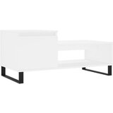 Maison Chic Klubska mizica - kavna mizica - Nizka mizica Bela 100x50x45 cm inženirski les, (21754989) | Shoptok.si