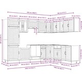  14-dijelni set kuhinjskih ormarića Lucca konstruiranog drva | Eponuda.com