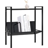 Maison Chic Knjižna omara - Knjižna polica - Knjižni regal 2-nadstropna črna 52x28x59 cm inž. les, (21723419) Cene