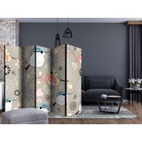  Paravan u 5 dijelova - Natural pattern with birds II [Room Dividers] 225x172 | shoptok.hr