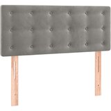 Box spring krevet s madracem svjetlosivi 90x190 cm baršunasti | shoptok.hr