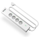 Meross apple homekit smart wi-fi 4xAC + 4xUSB omrežni distribucijski kabel | Shoptok.si
