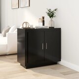 vidaXL Komoda črna 80x40x75 cm konstruiran les Cene