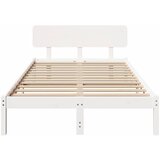  Krevetna konstrukcija Bijelo 120 x 190 cm Čvrsto borovo drvo | shoptok.hr