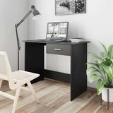 vidaXL Pisalna miza črna 100x50x76 cm iverna plošča | Shoptok.si