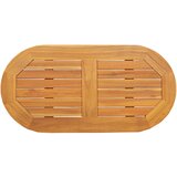 vidaXL Miza 80x40x2,2 cm Ovalna trdna akacijeva | Shoptok.si