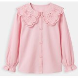Sinsay Pamučna košulja s puf rukavima | shoptok.hr