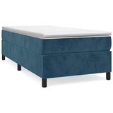  Okvir za krevet s oprugom tamnoplavi 90x200 cm baršunasti | shoptok.hr