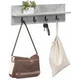  Vješalica za kapute na zidu Betonski sivi 60 x 10,5 x 18 cm | Shoptok.si