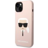 Karl Lagerfeld maska karl lagerfeld liquid silicone karl head za iphone 14 pink Cene